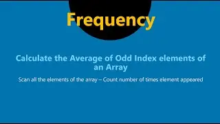 13. Frequency of a Number in array elements