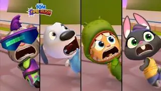 Talking Tom Time Rush  - 4 x Talking Tom Gameplay Android and ios