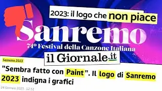 Logo SANREMO 2024, Meglio o Peggio del 2023? Graphic Design Sanremo e Palco