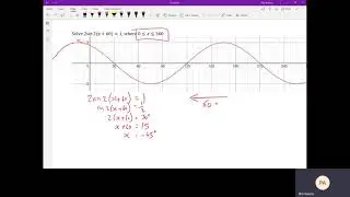 Solving trig equations when there is a change in frequency