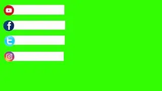 Green screen social media intro | Social media icons green screen