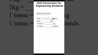Units Conversion for Engineering Students L11 