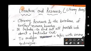 Literature and Research