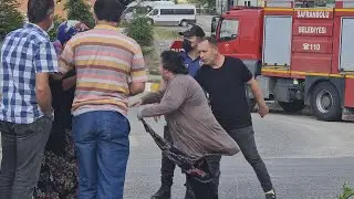 KAMYONUN DEVRİLDİĞİ KAZADA DİKKAT ÇEKEN DETAY
