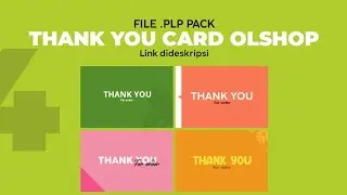 FREE 4 FILE PLP THANK YOU CARD - PIXELLAB - SIMPLE DESIGN