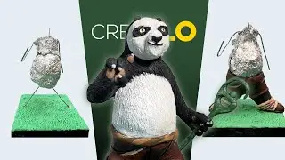 Crear a Po escultura en plastilina Kung fu panda || Sculpting pu kung fu panda in Clay || ccrealo