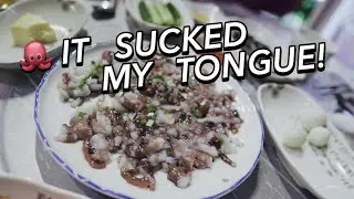 Eating Live Octopus (Sannakji) in Korea
