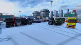 ♚🆅🅸🅳🅴🅾♚ Конвой! ♚ Мы ходим по гостям!♚ Видео отчёт от 19.12.22 год. ♚Euro Truck Simulator2♚