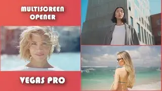 Multiscreen Slideshow - Sony Vegas Pro Template 105
