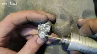 Sculpting a Skull with the MOST EXPENSIVE Steel in the World | MetalCraftingMaster