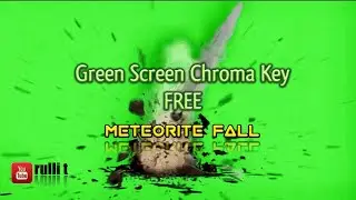 Green Screen - METEOR FALL animation 🔊 Chroma key