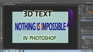 How to Make 3D Text in Photoshop CS6 2021 | 3D Text Effects For Beginners Photoshop CS6 2021