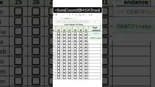 Google sheet tips and tricks Attendance sheet trick✔ ||Excel 