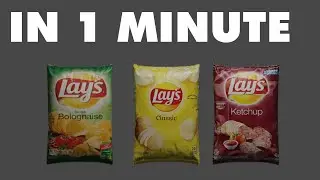Create a realistic chips bag in 1 Minute in Blender