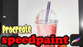 Draw With Me ! 🥤 Milk tea | Procreate Speedpaint
