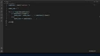 Camel Case, Problem Set 2 (CS50's Introduction to Programming with Python)