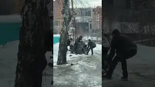 Начало мотосезона в Новосибирске #новосибирск #юмор #мото