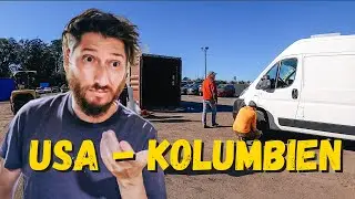 SHIPPING USA to COLOMBIA (we skip Central America) | Van Life Panamericana 2024