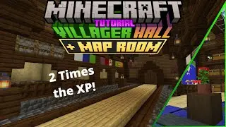 Minecraft How to Build a Villager Trading Hall and Map Room -Tutorial-