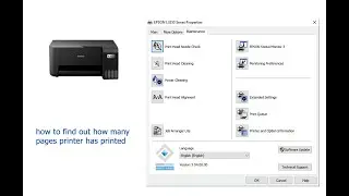 how to find out how many pages printer has printed