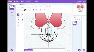 Scratch - How to draw Minnie Mouse with scratch.