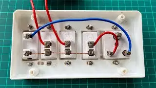 Perfect 👌 wiring of electric switch board | 😍 3switches + 1indicator + 1socket wiring |