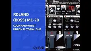 Roland Boss ME-70 loop harmonist unbox tutorial DVD ...