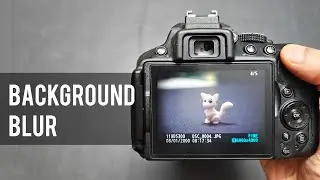 How to blur background in dslr | Dslr background blur settings | Blur background in dslr camera