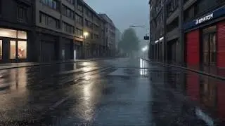 “ASMR Raindrops on City Pavement: Urban Melody” | Best rain sounds for sleeping