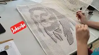 Como passar o risco pra Talagarça ou tecido