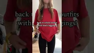back to school outfits with BLACK LEGGINGS