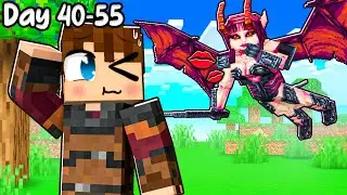 Days 40 - 55 as THE LAST DRAGON TRAINER in Minecraft