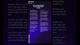 Handling Zodiac Signs When Angry TikTok: jennytr