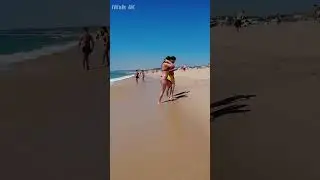 Nude Beach Walk🌞Praia do Meco Beach In Portugal