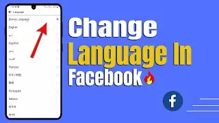 How To Change Language In Facebook