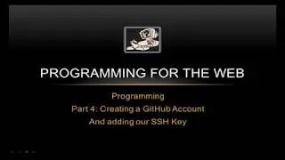 How to Add your SSH Public Key to your GitHub account - Programming for the Web