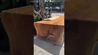Gorgeous Cascade Table Made from Solid Slab 😳😳😳 #woodworking  #wood #diningtable #interiordesign