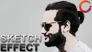 sketching effect in photoshop with a twist | Photo Manipulation