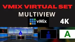 vMix virtual set Tutorial | vMix Multiview | News virtual set Hindi | how to use a virtual set