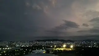 An electric evening sky