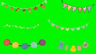 Party Flag Green Screen Effects