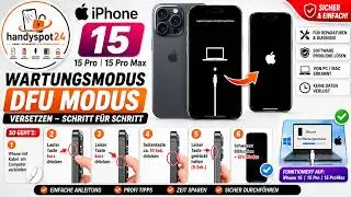Apple iPhone 15 15pro 15 Max in Wartungsmodus DFU versetzen
