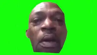 Back man crying green screen