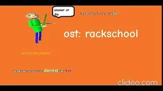 baldis funny roblox schoolhouse ost: rackschool (main)