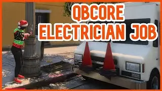 QBCore - ⚡FREE Electrician Job⚡ | Install & Showcase | FiveM Tutorial 2023