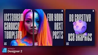 How to make instagram template [in Affinity Designer]