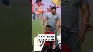 A Kid Touches Salman Khan's Feet at Eco-friendly Ganpati Chaturthi #salmankhan #ganpati