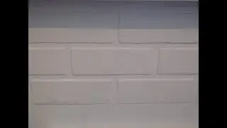 Имитация кирпичной кладки (стены). Ремонт на кухне. // Imitation of brickwork. Repair in the kitchen