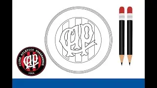 Como desenhar o escudo do Atlético Paranaense (antigo)