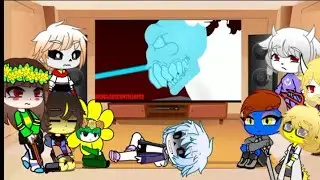 Undertale reacts to DoomSlayer vs Tricky (madness combat X doom / stick nodes)| Read DISCRIPTION|